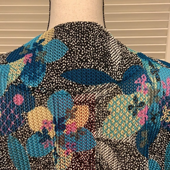 16. IC By Connie K Asymmetrical Jacket in Teal - Picture 11 of 16